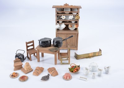 Lot 381 - Dolls' house kitchen