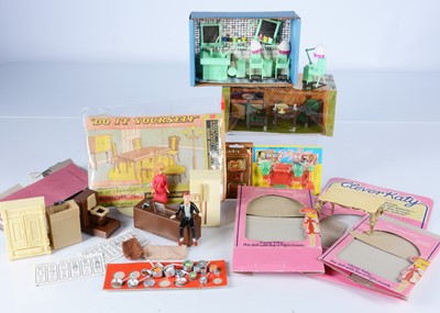 Lot 405 - Plastic dolls' house furniture