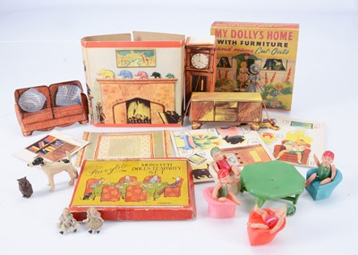 Lot 410 - Various dolls' house items