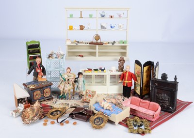 Lot 434 - A large quantity of dolls' house related items