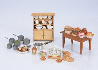 Lot 443 - Dolls' house kitchen and food