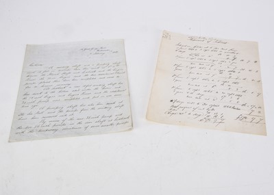 Lot 605 - Nineteenth Century Original Letter and Document of Railway Interest Severn Tunnel Construction 1881