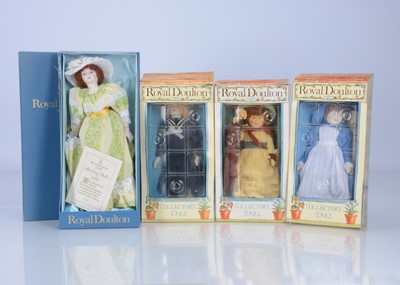 Lot 489 - Four Royal Doulton Nisbet collectors dolls