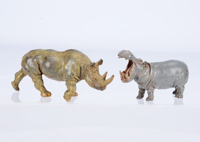 Lot 514 - Two recent Bergmann cold painted bronze wild animals