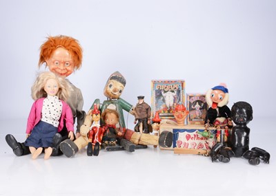 Lot 518 - A collection of puppets
