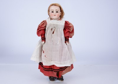 Lot 569 - A Kestner 154 bisque shoulder head lady doll