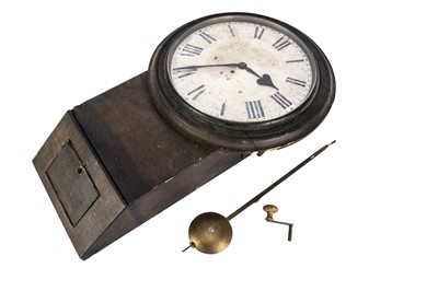 Lot 713 - 1920s Drop Dial Fusee Railway Waiting Room Clock