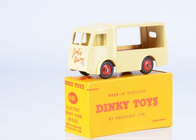 Lot 30 - A Dinky Toys 491 Electric Dairy Van 'Job's Dairy'