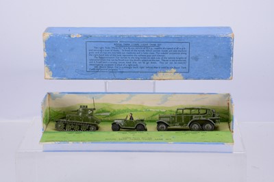 Lot 67 - A Pre-War Dinky Toys 152 Royal Tank Corps Light Tank Set