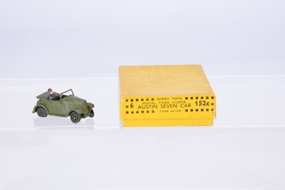 Lot 71 - A Dinky Toys Pre-War 152c Royal Tank Corps Austin Seven Car Trade Box