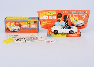 Lot 95 - A Corgi Toys 336 James Bond 'You Only Live Twice' Toyota 2000 GT