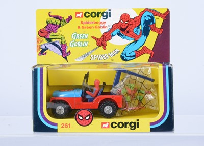 Lot 112 - A Corgi Toys 261 Spiderbuggy & Green Goblin