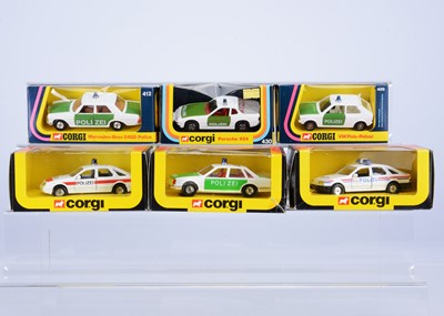 Lot 136 - 1970's-80's Corgi Toys Export Issue Police Cars