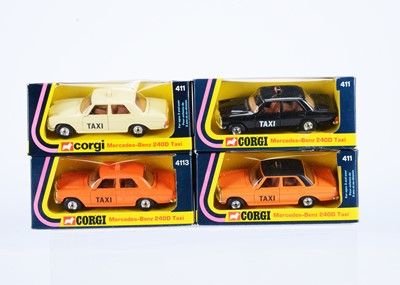Lot 141 - 1970's Corgi Toys 411/4113 Mercedes-Benz 240D Taxi