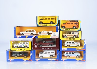 Lot 151 - 1980's Corgi Toys Range Rovers & Land Rovers