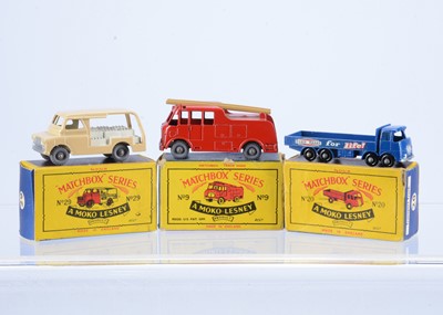 Lot 190 - Three boxed Matchbox Lesney 1-75 Series Models