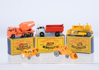 Lot 192 - Three boxed Matchbox Lesney 1-75 Series Construction Models