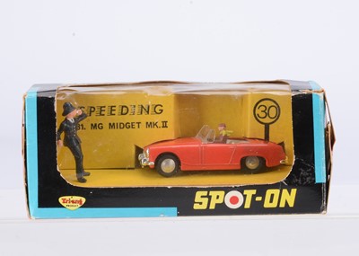 Lot 205 - A Tri-ang Spot-On No.281 MG Midget Mk.II "Speeding"