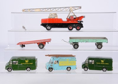 Lot 219 - Playworn Tri-ang Spot-On Commercial Vehicles