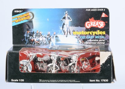 Lot 267 - A Kidco Tough Wheels 'Grease 2' Diecast Motorcycles Set No.17830