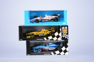 Lot 293 - Minichamps 1:18 Scale Formula 1 & Indy Car Models