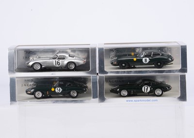 Lot 298 - Spark 1:43 Scale Jaguar E-Type Le Mans Models