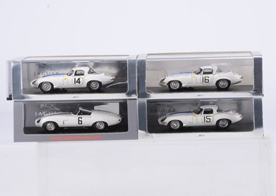 Lot 299 - Spark 1:43 Scale Jaguar E-Type Le Mans Models