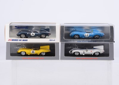 Lot 300 - Spark 1:43 Scale Jaguar D-Type Le Mans Models