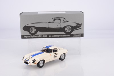 Lot 309 - A Paragon Models 1:18 Scale 1963 Jaguar Lightweight E-Type No.2 "Cunningham 5115 WK"