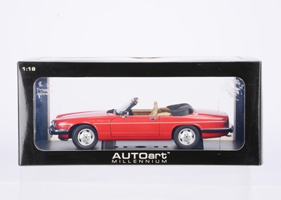 Lot 316 - AutoArt Models 1:18 Scale Jaguar XJ-S Cabriolet (Red)