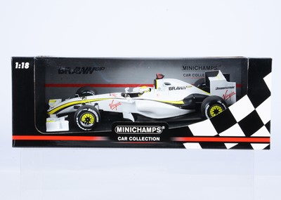 Lot 327 - A Minichamps 1:18 Scale Brawn GP BGP 001 (J. Button) 2009 Formula 1 Car