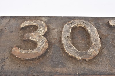 Lot 748 - Locomotive Smoke Box Number Plate