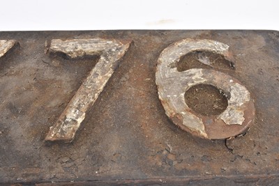 Lot 748 - Locomotive Smoke Box Number Plate