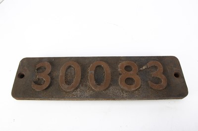 Lot 750 - Locomotive Smoke Box Number Plate