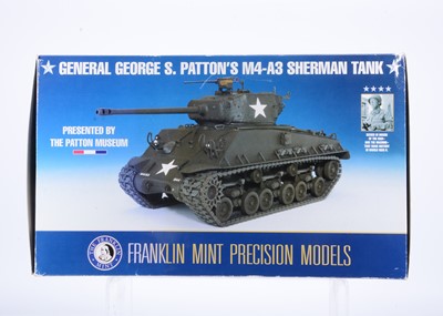 Lot 373 - A Franklin Mint 1:24 Scale General George S. Patton's M4-A3 Sherman Tank