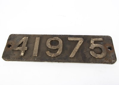 Lot 752 - Locomotive Smoke Box Number Plate