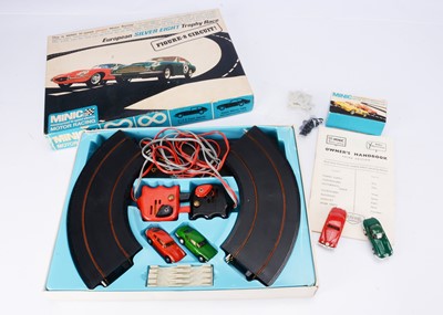 Lot 470 - Tri-ang Minic Motorways M/1514 European Silver Eight Trophy Race Set