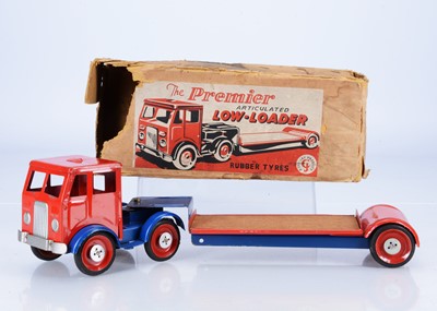 Lot 474 - A Scarce Cee-Jay Product Pressed Steel Premier Articulated Low-Loader