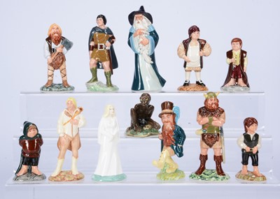 Lot 479 - A Complete Set Of Royal Doulton LOTR Middle Earth Figurines
