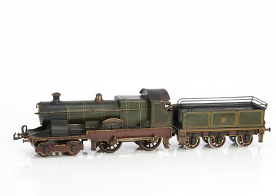 Lot 769 - A Gauge 1 clockwork Bing (for Bassett-Lowke) GWR 'Sydney' 4-4-0 Locomotive and repro Tender