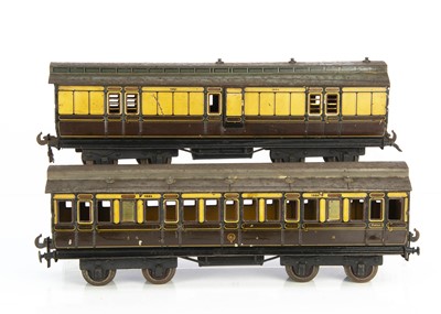 Lot 770 - Two Carette/B-L Gauge 1 GWR clerestory-roof Coaches