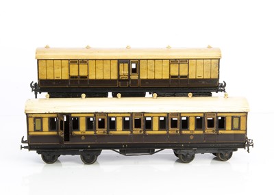 Lot 771 - Bing and Carette/B-L Gauge 1 LNWR Coaches