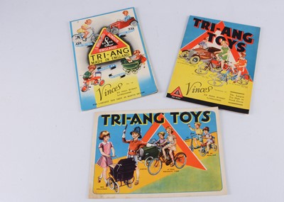 Lot 505 - Three different early Lines Brothers Tri-ang Pre-War Toy Catalogues
