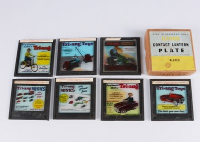 Lot 508 - Seven scarce Lines Brothers Tri-ang Glass Lantern Slides dating from the 1950's