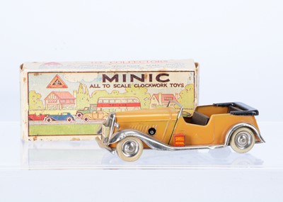 Lot 540 - A Tri-ang Minic Tinplate Clockwork 12M Learner's Car