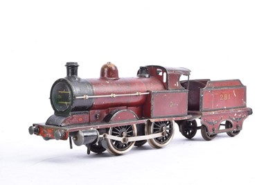 Lot 809 - A Marklin Gauge 1 clockwork UK-market Midland Railway 0-4-0 Locomotive and Tender