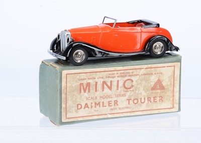 Lot 551 - A Tri-ang Minic Tinplate Clockwork 36M Pre-War Daimler Type Tourer