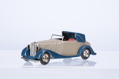 Lot 561 - A Tri-ang Minic Tinplate Clockwork 43M Pre-War Daimler Type Sedanca