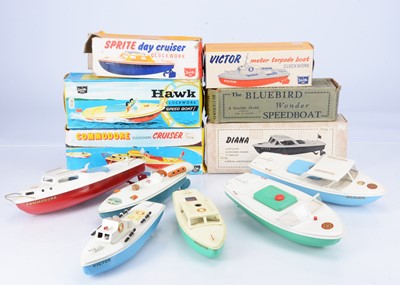 Lot 662 - Sutcliffe Tinplate Clockwork Boats