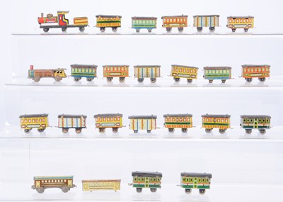 Lot 665 - Japanese Tinplate Penny Toy Trains